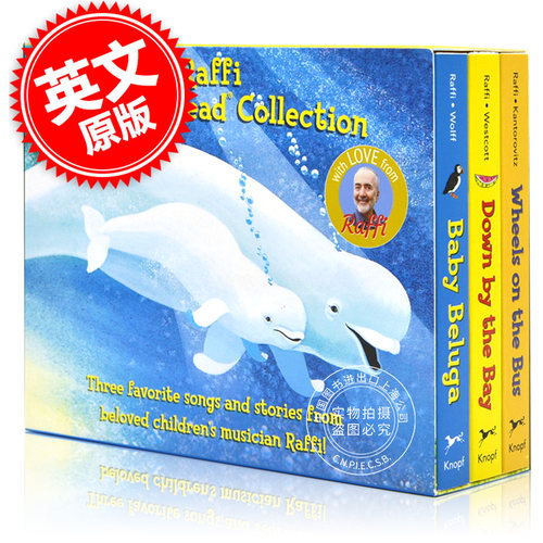 现货 Raffi 英文原版 儿歌绘本套装（3本） 硬纸书 Raffi Songs to Read Boxed Set 英语早教启蒙书籍