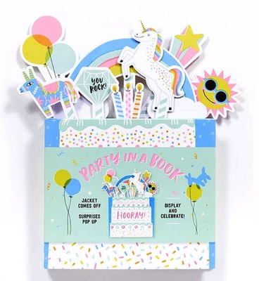 现货 创意花盆礼品书 书中狂欢 翻翻立体书 英文原版 Party in a Book (Uplifting Editions)