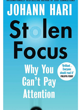 被偷走的注意力 Stolen Focus 失联作者约翰 哈里新作 英文原版