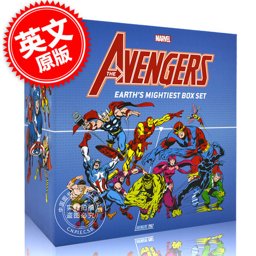现货 复仇者联盟 地球的强大英雄 精装漫画 英文原版Avengers: Earth's Mightiest Box Set Slipcase克里斯克鲁人战争