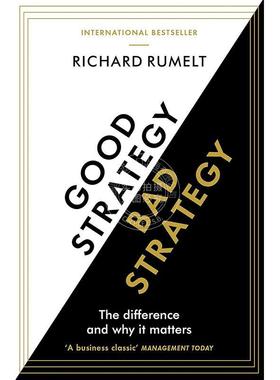 预售 好策略与坏策略：两者的区别及为何重要 Richard Rumelt 英文原版 Good Strategy/Bad Strategy: The difference and why it