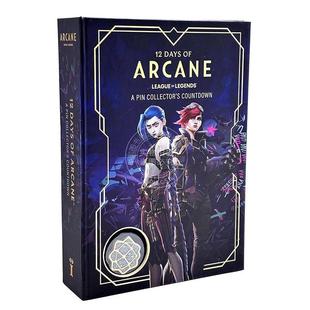双城之战十二日:徽章收藏集 英雄联盟LOL文创周边 英文原版 12 Days of Arcane: A Pin Collector's Countdown