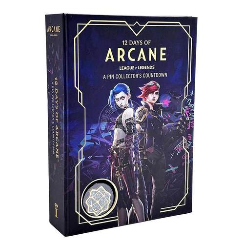 双城之战十二日：徽章收藏集 英雄联盟LOL文创周边 英文原版 12 Days of Arcane: A Pin Collector's Countdown