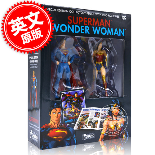 现货 超人 神奇女侠 特别收藏指南 附带雕像 英文原版 SUPERMAN WONDER WOMAN PLUS DC漫画 周边