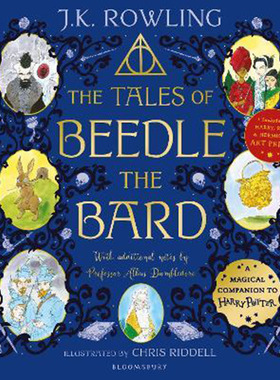 预售 诗翁彼豆故事集 插图版 平装 英文原版 The Tales of Beedle the Bard 哈利波特衍生 J K Rowling
