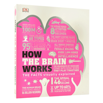 现货 图解大脑如何工作 英文原版How the Brain Works: The Facts Visually Explained DK百科精装书 简明解释技术原理