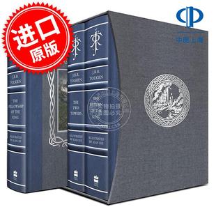 艾伦李插画 现货 the 托尔金 魔戒指环王三部曲精装 The Lee J.R.R.Tolkien Alan 英文原版 Lord Rings 收藏版