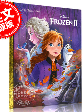 现货 冰雪奇缘2 迪斯尼同名电影儿童绘本故事书 大金书 艾莎 安娜 4-8岁 英文原版 Frozen 2 Big Golden Book Disney Frozen 2