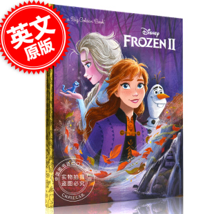 艾莎 8岁 冰雪奇缘2 大金书 Golden Disney 预售 Big 安娜 迪斯尼同名电影儿童绘本故事书 Frozen 英文原版 Book