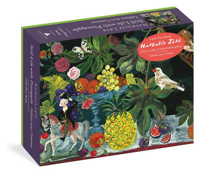 现货 菠萝静物拼图 1000片艺术拼图生日礼物 英文原版 Nathalie Lete:Still Life with Pineapple 1,000-Piece Puzzle