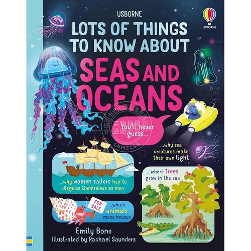 海洋知识大百科 儿童科普读物 Usborne出版社 英文原版 Lots of Things to Know About Seas and Oceans 6-9岁
