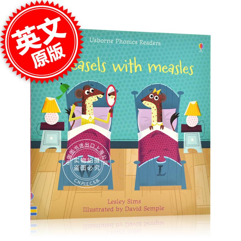 现货 Weasels with Measles 英语原版 Usborne出版 患麻疹的黄鼠狼 儿童启蒙绘本