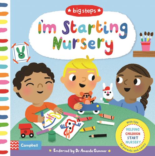 现货 我在幼儿园 幼儿翻翻书 儿童纸板绘本 英文原版 I'm Starting Nursery (Big Steps) 婴幼儿早教启蒙