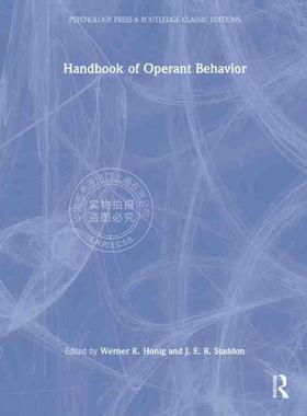 【预售 按需印刷】 Handbook of Operant Behavior