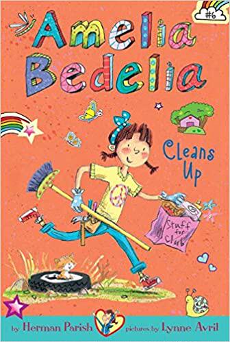 现货 Amelia Bedelia Chapter Book #6: Amelia Bedelia Cleans Up 英文原版 阿米莉亚贝迪莱尔 大扫除 进口儿童读物