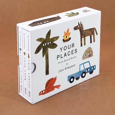 现货 你的地方礼盒装 儿童绘本故事书纸板书 Jon Klassen 英文原版 Your Places Box Set 2-5岁