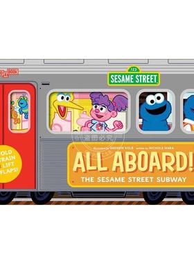 预售 所有乘坐!芝麻街地铁 儿童绘本故事书 英文原版 All Aboard! The Sesame Street Subway