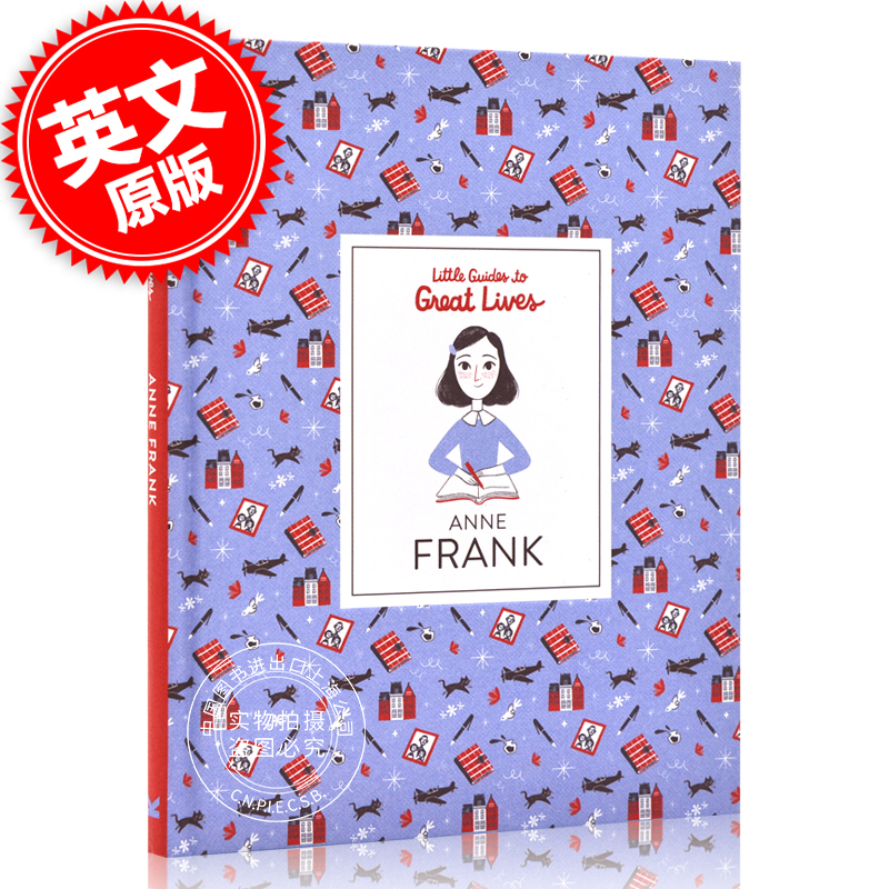 现货 伟大人生小指南：安妮·弗兰克 英文原版 Little Guide to Great Lives: Anne Frank 安妮日记 儿童绘本小说