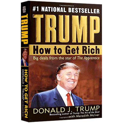 现货 英文原版 如何致富 How to Get Rich 跟亿万富翁学徒 美国总统特朗普 川普 英文版人物