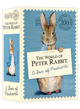 彼得兔明信片 100张精美明信片 英文原版 The World of Peter Rabbit A Box of Postcards