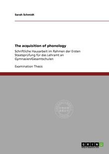 【预售 按需印刷】 The acquisition of phonology