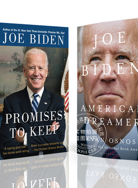拜登自传:信守诺言+拜登传记:美国梦 套装2册 欧逸文 英文原版 Joe Biden:American Dreamer&Promises to Keep 访谈回忆录