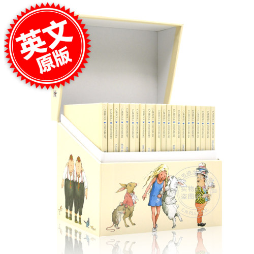 现货 爱丽丝梦游仙境22册全套礼品套装 英文原版 The Complete Alice Collection 精装 儿童童话故事书 启蒙益智幼儿绘本早教书