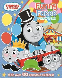 贴纸书 5岁 英文原版 Faces Sticker Funny 朋友们系列 Thomas 现货 儿童读物 托马斯和他