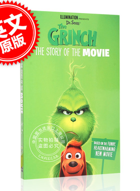 现货 绿毛怪格林奇电影故事书 英文原版 The Grinch:The Story of the Movie 苏斯博士圣诞怪杰 Dr.Suess 6-12岁 鬼精灵 卷福配音