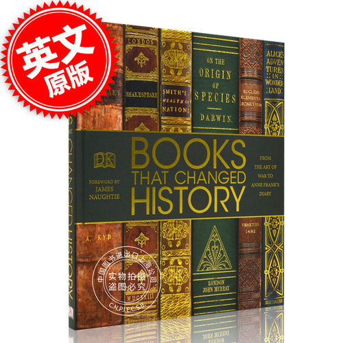 现货 改变历史的书籍 从孙子兵法到安妮日记 英文原版 Books That Changed History DK百科 精装