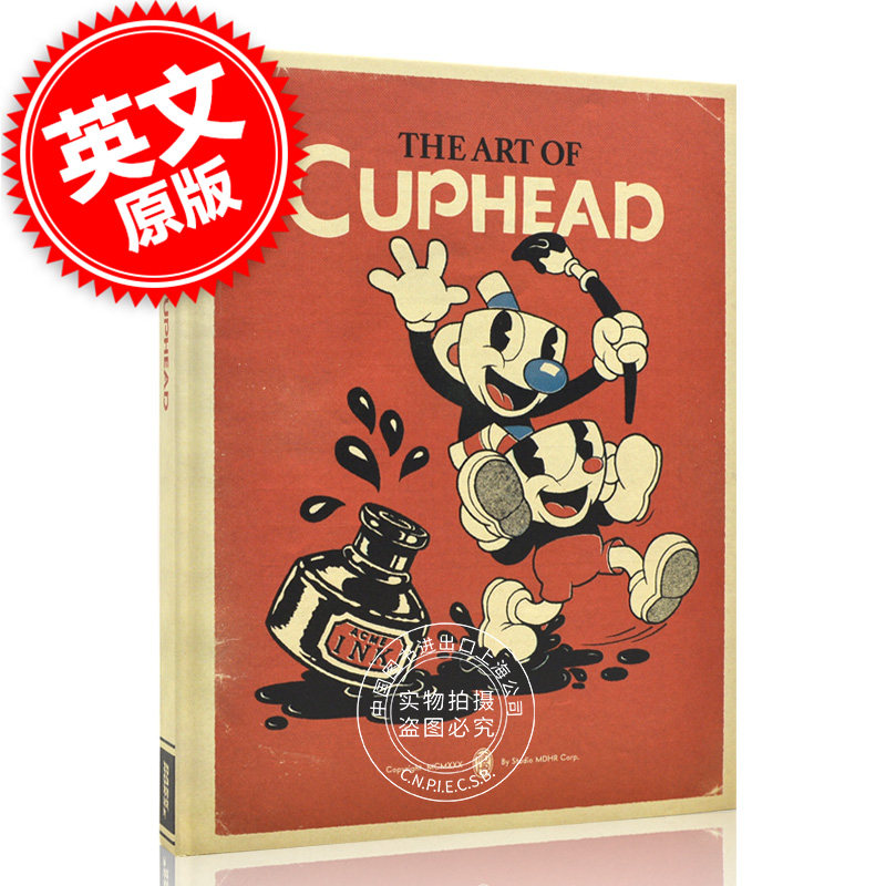 预售 茶杯头美术设定集 TGA获奖独立游戏 精装 英文原版 The Art of Cuphead Limited Edition 30年代复古画风 概念设定插画