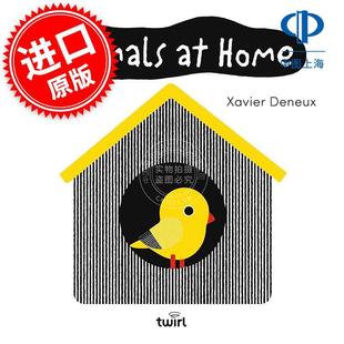 Home 3岁 Deneux Basics Animals Baby Xavier 英文原版 婴儿基础认知系列：动物之家 儿童绘本故事书