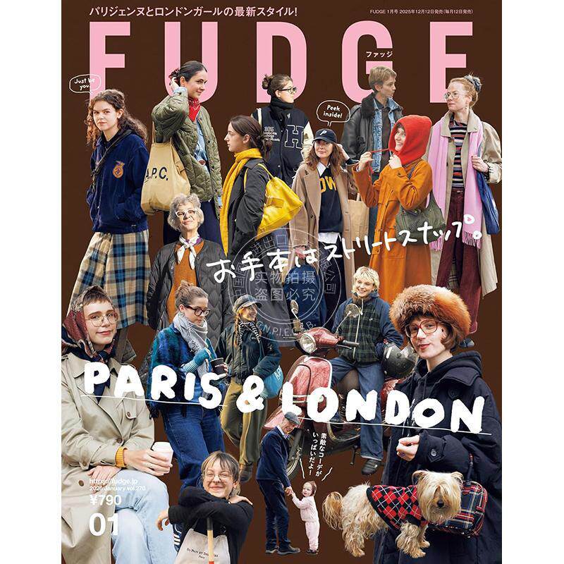 现货 进口日文 FUDGE -ファッジ- 2026年1月号 日本女性时尚杂志