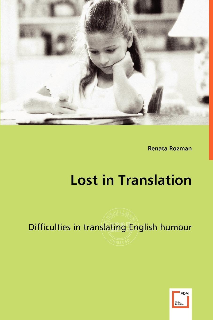 预售 按需印刷 Lost in Translation - Difficulties in translating English humour 书籍/杂志/报纸 原版其它 原图主图