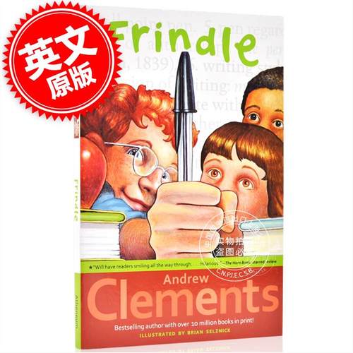 现货 我们叫它粉灵豆 英文原版 Frindle 安德鲁 克莱门斯 美国经典校园小说 儿童文学 少儿读物