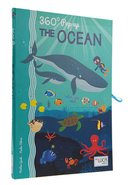 现货 360 POP-UP.THE OCEAN 海洋 360度剧场立体书 礼品书 儿童STEAM科普操作书 Sassi出品 原版读物