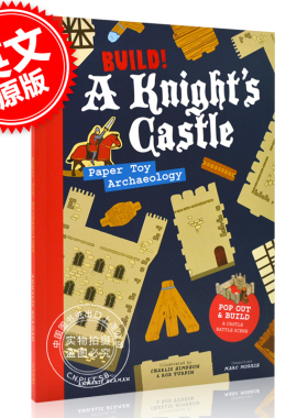 现货 建造!骑士城堡:建立城堡战斗场景 英文原版 Build!A Knight's Castle:Pop Out and Build a Castle Battle Scene 立体书