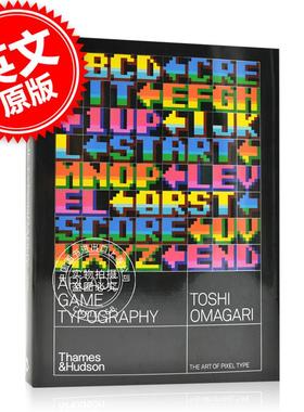 现货 街机游戏字体像素字体的设计与应用英文原版 Arcade Game Typography: The Art of Pixel Type游戏设计平装书