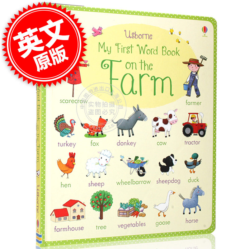 现货 英文原版 My First Word Book on the Farm(Usborne)图片