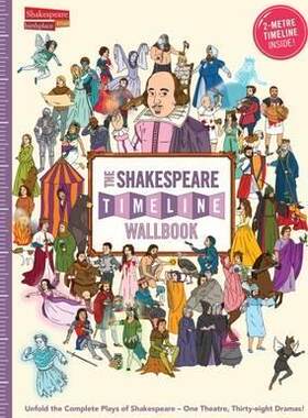 现货 时间图谱百科全书：莎士比亚通史墙书(附放大镜) 英文原版 The Shakespeare