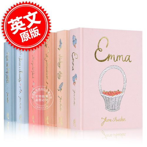 wordsworth 简·奥斯汀 经典小说收藏 6册合集 英文原版 理智与情感 劝导 诺桑觉寺 曼斯菲尔德公园 傲慢与偏见 艾玛 进口外国文学