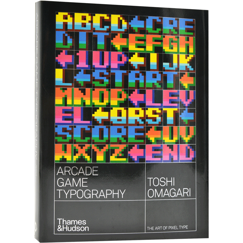 现货 街机游戏字体像素字体的设计与应用英文原版 Arcade Game Typography: The Art of Pixel Type游戏设计平装书