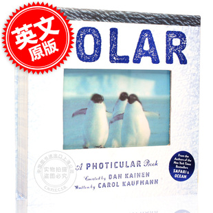 Photicular 3D立体 英文原版 进口童书 预售 原版 Book Polar 书 会动 极地 精装 光与影3D立体视觉儿童书