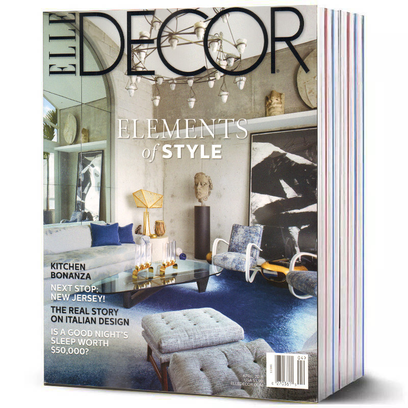 【全年订阅】Elle 住宅装饰 Elle Decor 10期/年 美国版