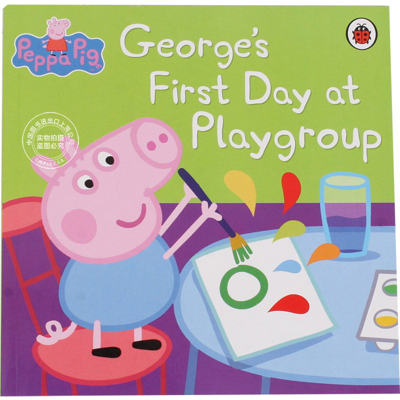 小猪佩奇 粉红猪小妹 英文原版 peppa pig: george at playgroup 乔治