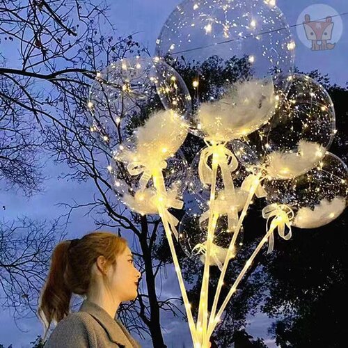 节日礼品发光摆摊网红带球气球