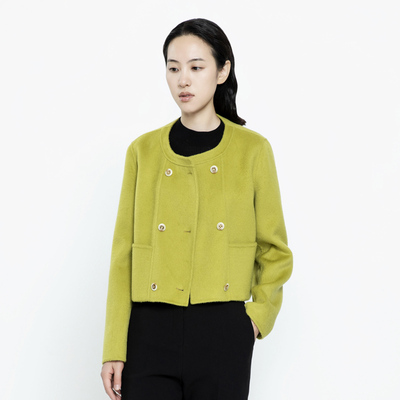 喀啦CARABLUE 气质百搭通勤简约短款女上衣 KC233PWJ0014