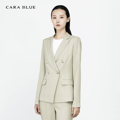 喀啦CARABLUE  气质通勤简约百搭西装上衣KB231MWJ0001