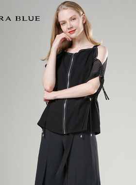 cara blue 喀啦 上衣 正品原创气质百搭女款KC191MWB0018