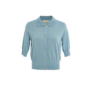 cara blue 喀啦 针织衫 气质修身简约百搭KB221MKC0013